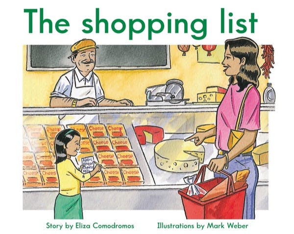 Cover for: The shopping list